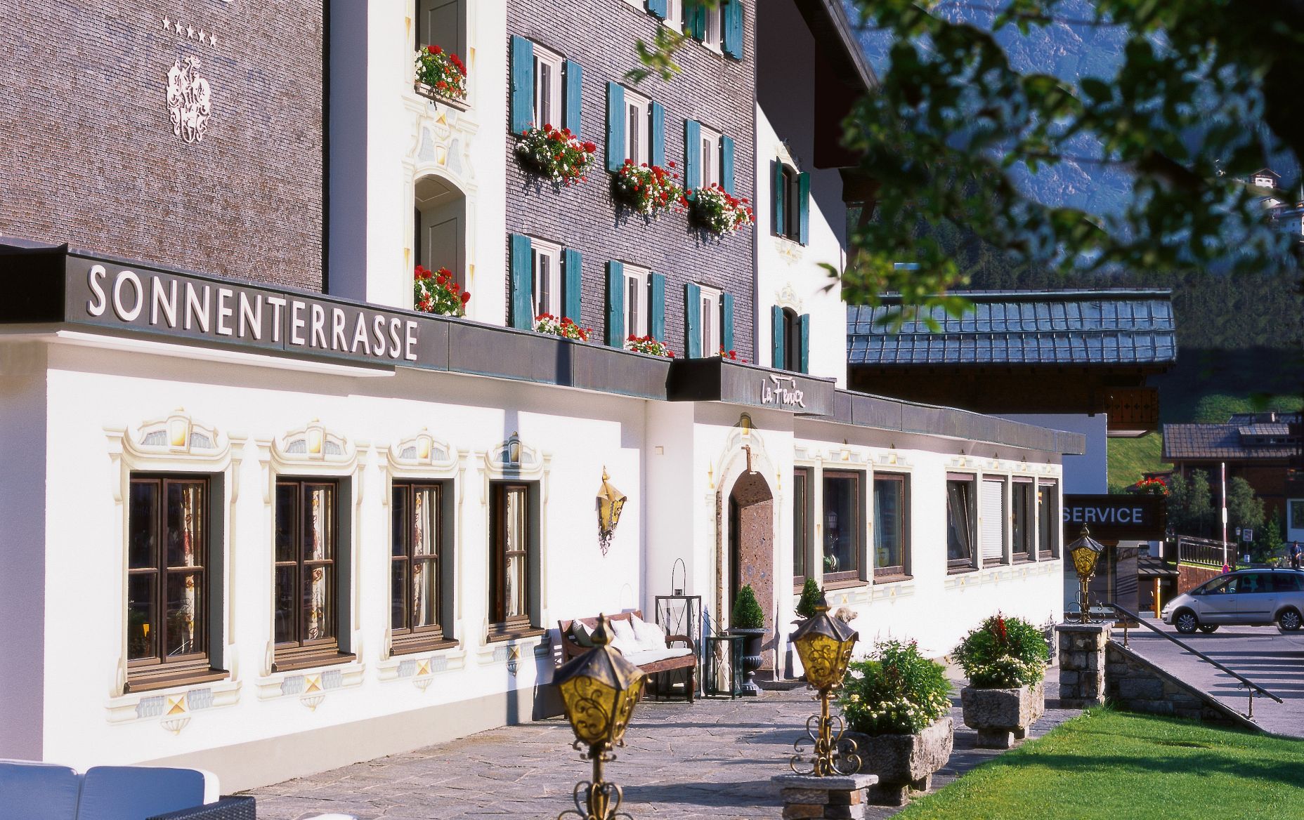 Fassade Seminarhotel Arlberg, Lech