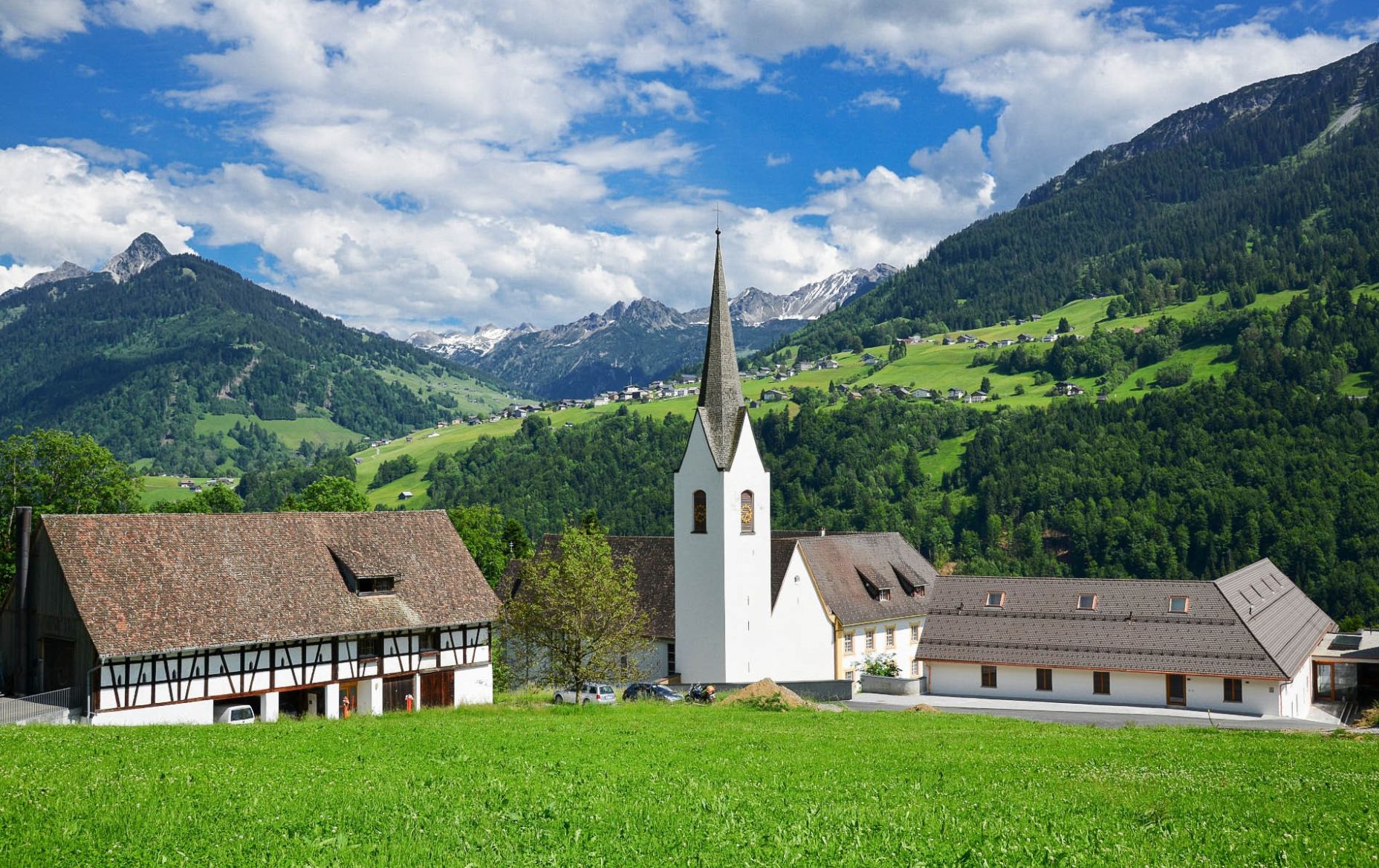 Anlage von oben Probstei St. Gerold Anlage von oben Probstei St. Gerold