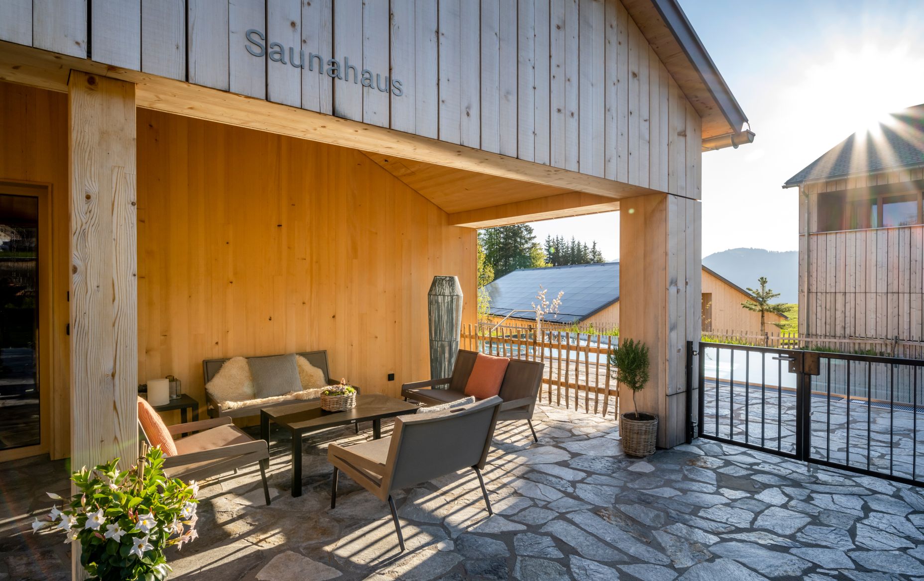 Saunahaus in der Fuchsegg Eco Lodge