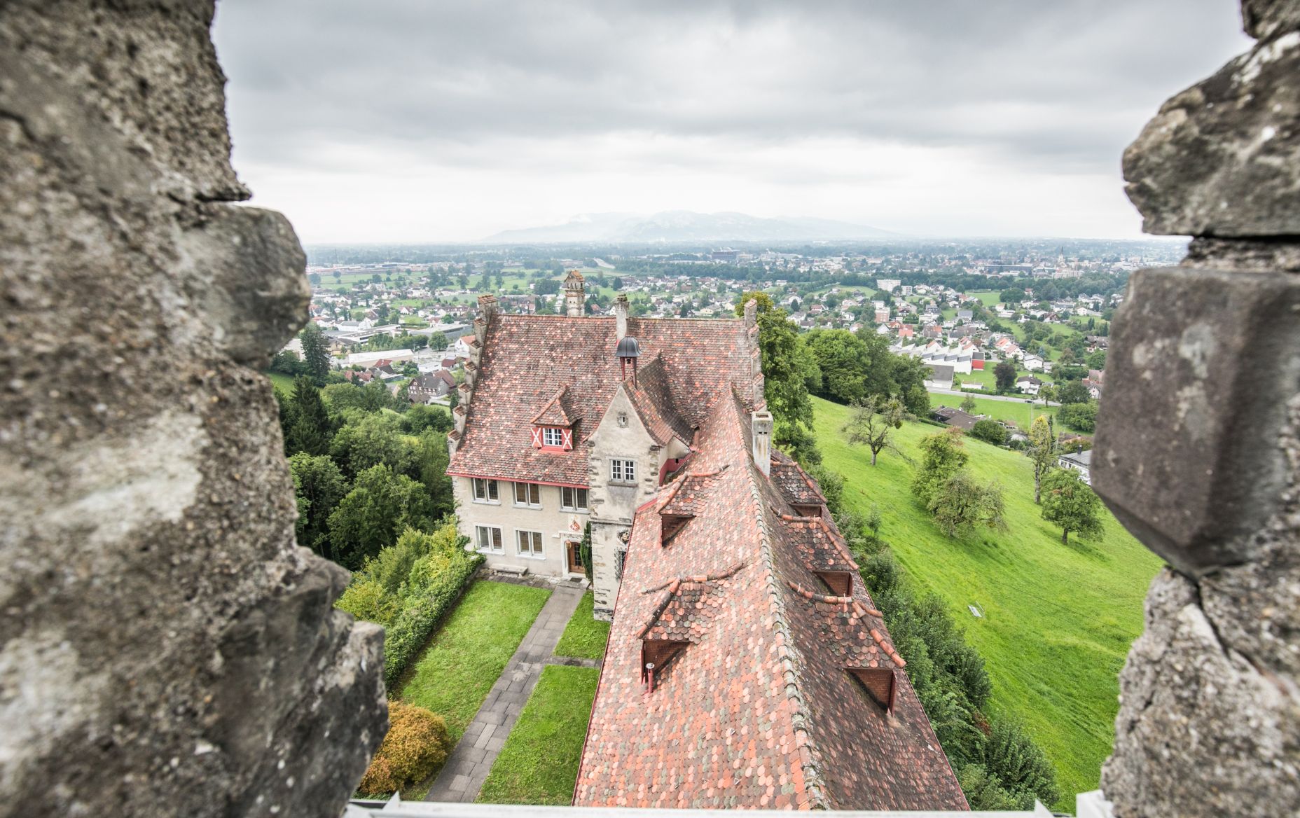 Schloss Wolfurt von oben 