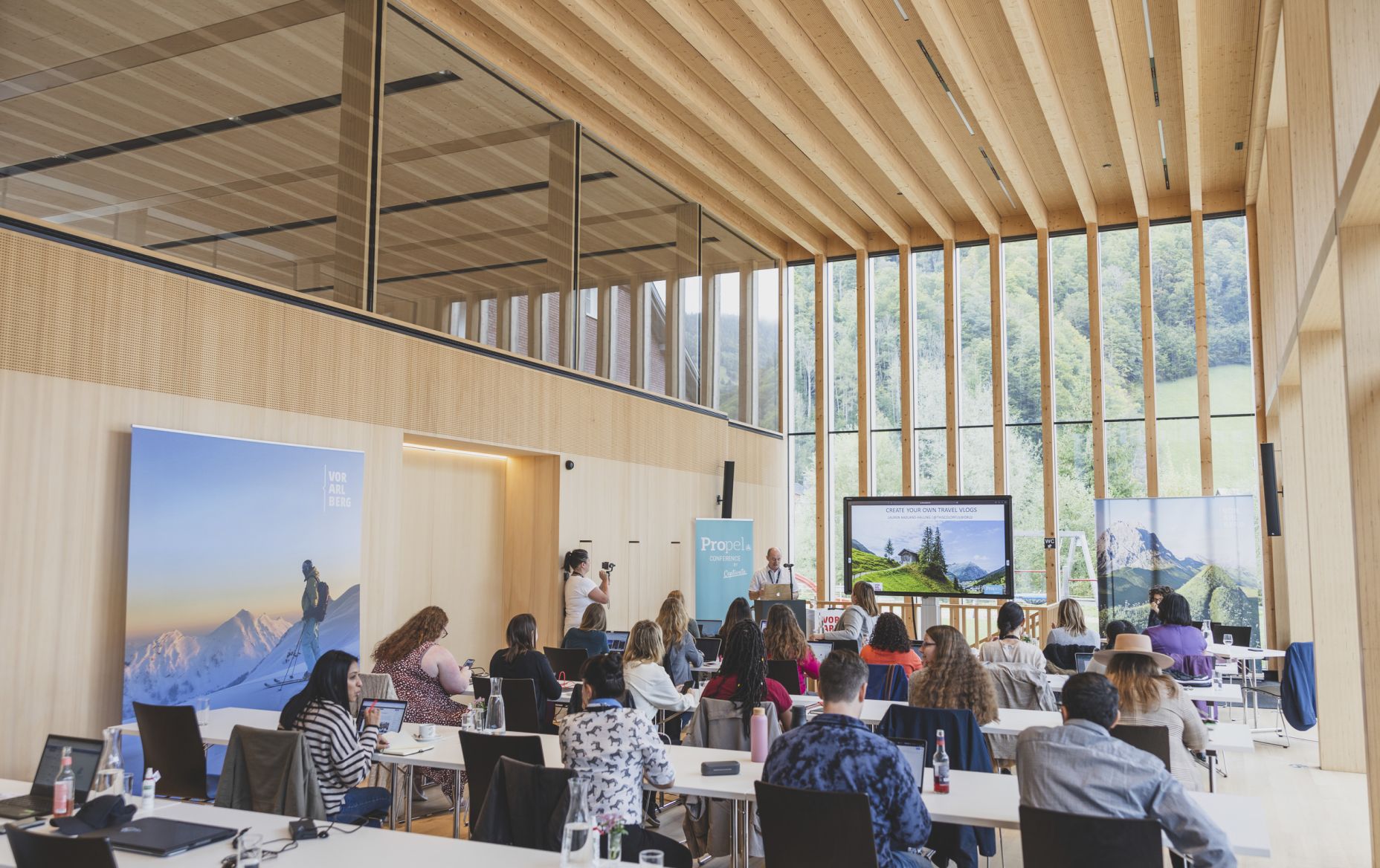 Tagung im Dorfsaal Mellau, Propel Conference 2021