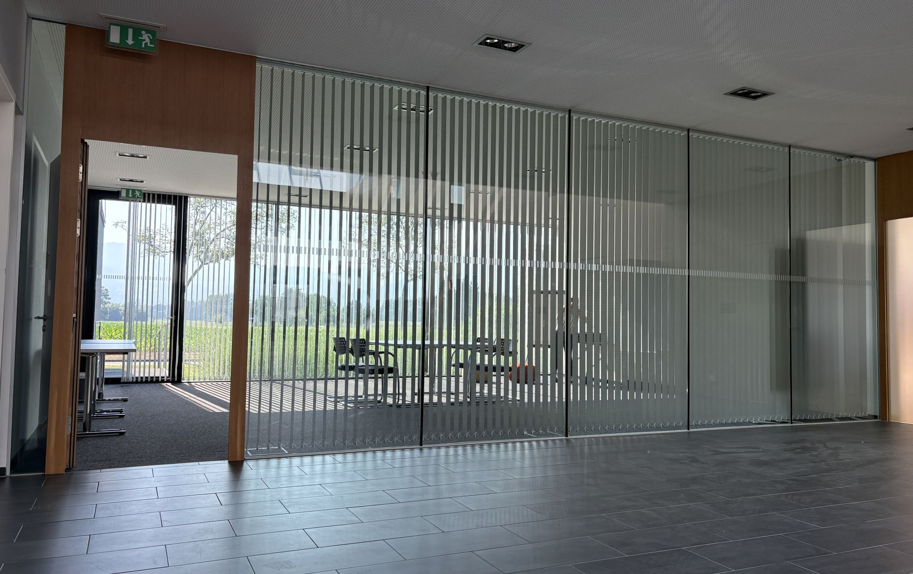 Competence Center Rheintal Seminarraum außen leer 