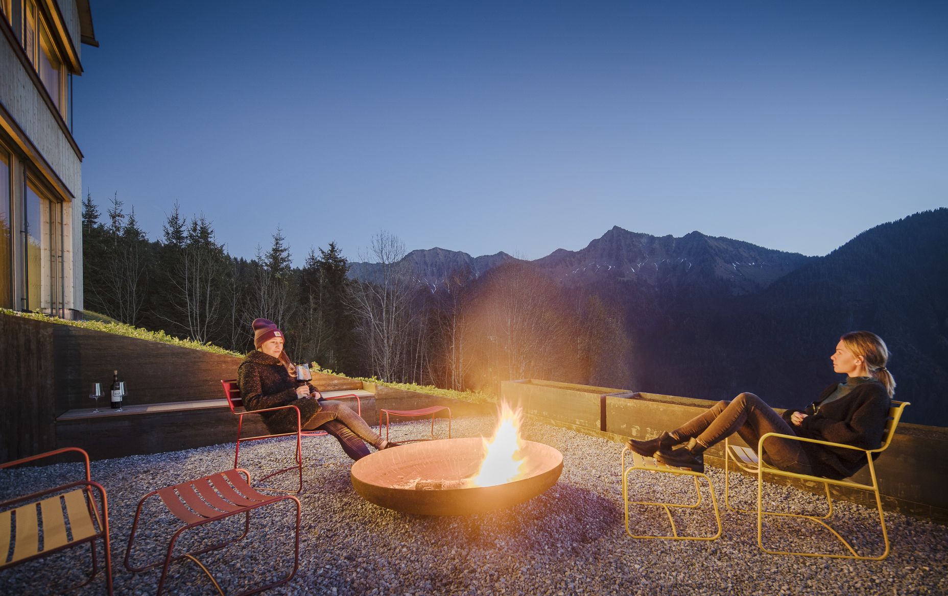 Feuerstelle, Seminarhaus Bergfrieden in Laterns