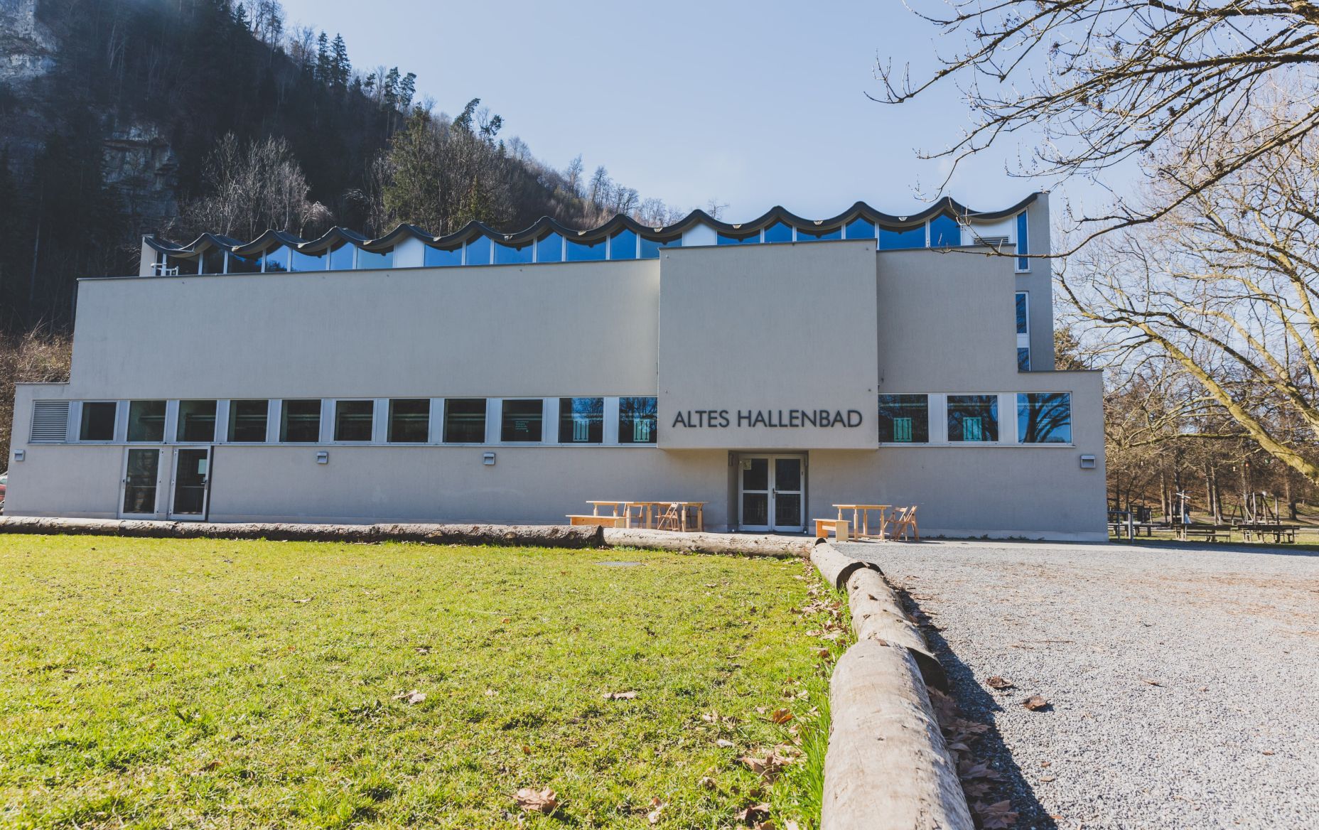 Aussenansicht Eventlocation Altes Hallenbad in Feldkirch Aussenansicht Eventlocation Altes Hallenbad in Feldkirch
