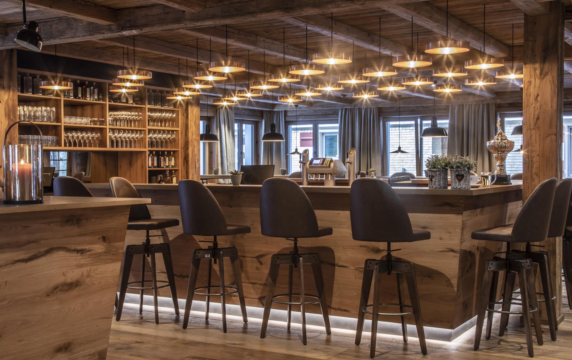 Bar im Seminarhotel Berghaus Schröcken