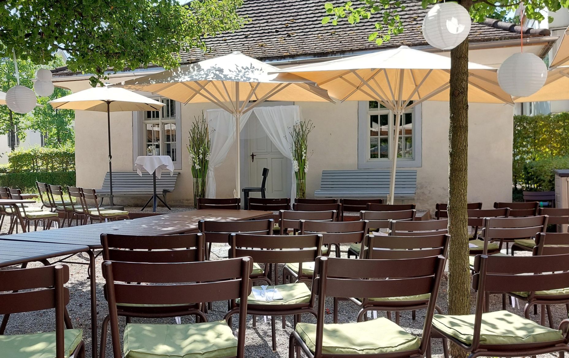 Moritz Bio-Restaurant Hohenems Freie Trauung Garten 