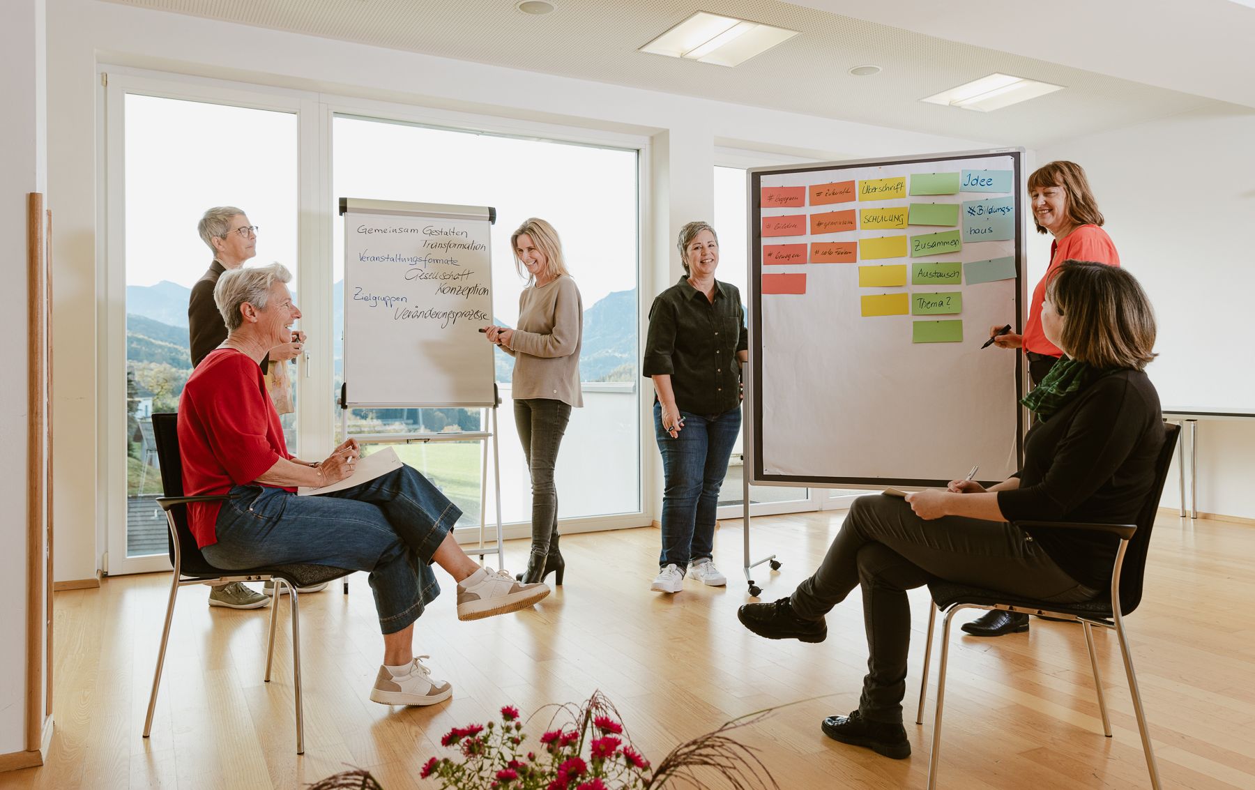 Bildungshaus Batschuns Flipchart Gruppe 