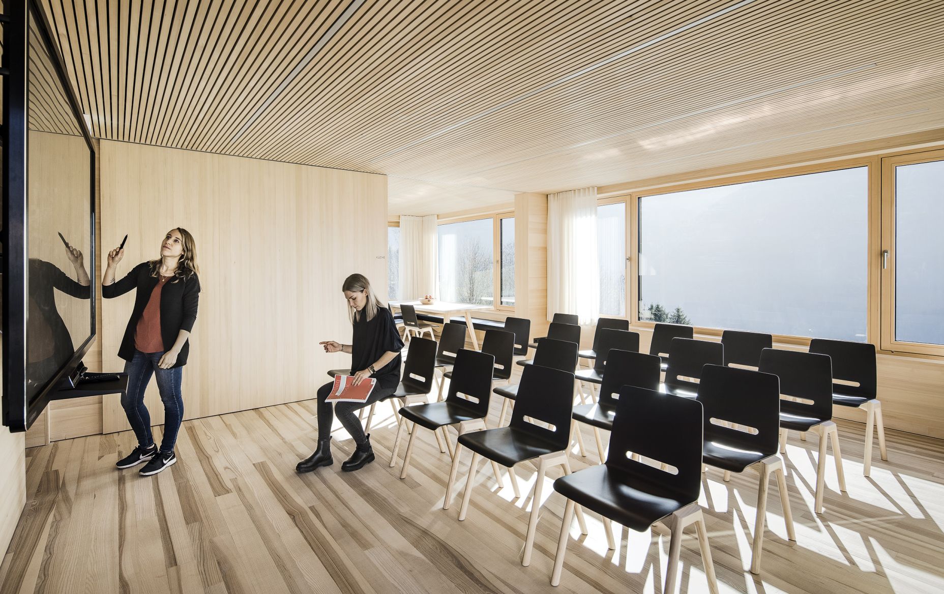 Seminarraum im Haus Bergfrieden, Laterns