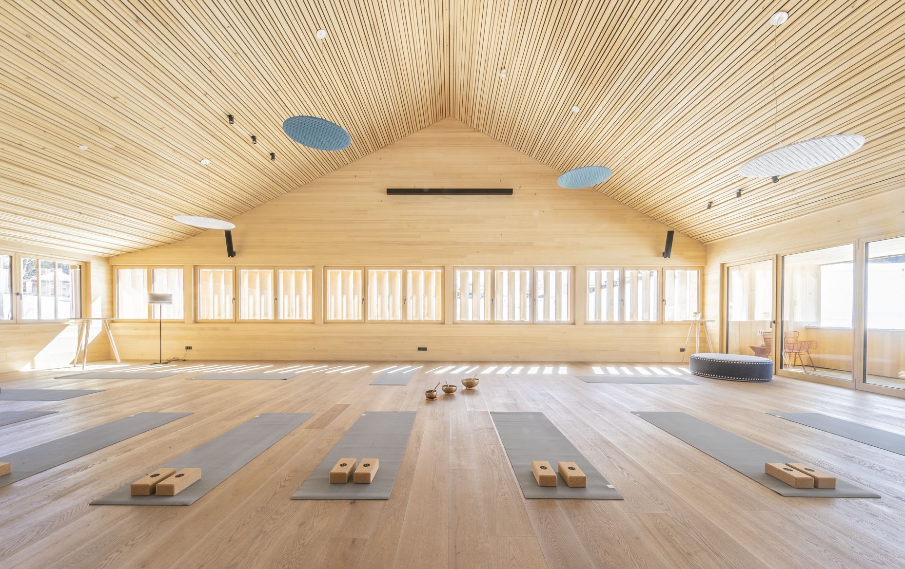 Yoga Raum in der Fuchsegg Eco Lodge Yoga Raum in der Fuchsegg Eco Lodge