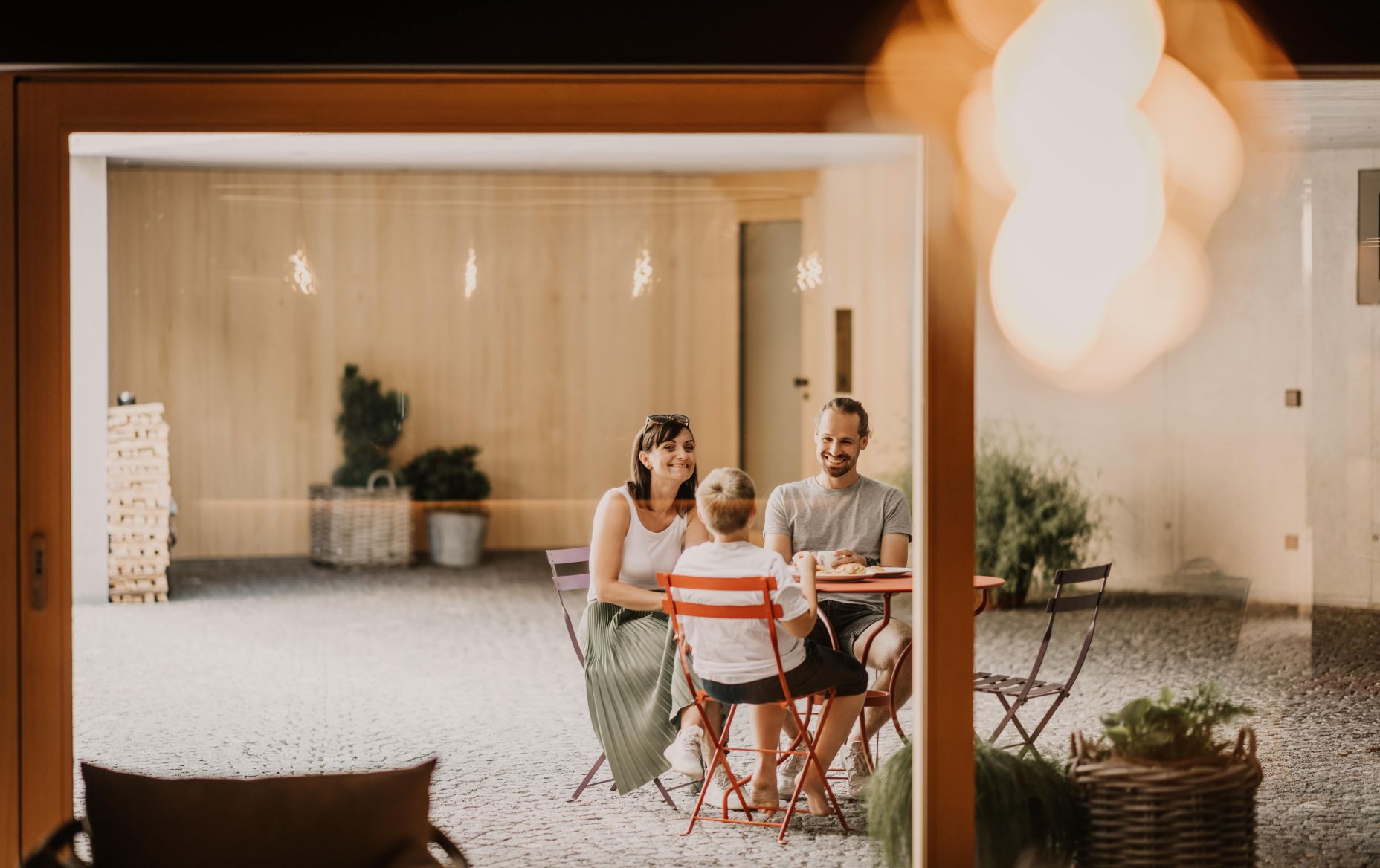 Innenhof, Seminarhotel Tempel 74