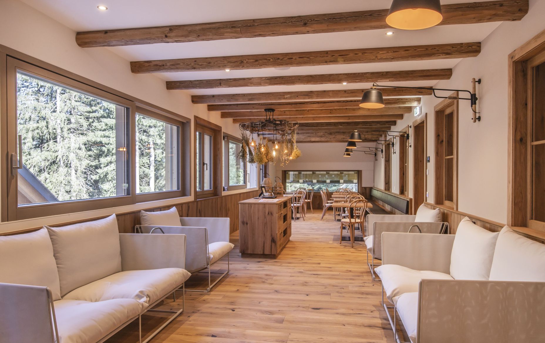 Plauderstube im Seminarhotel Berghaus Schröcken