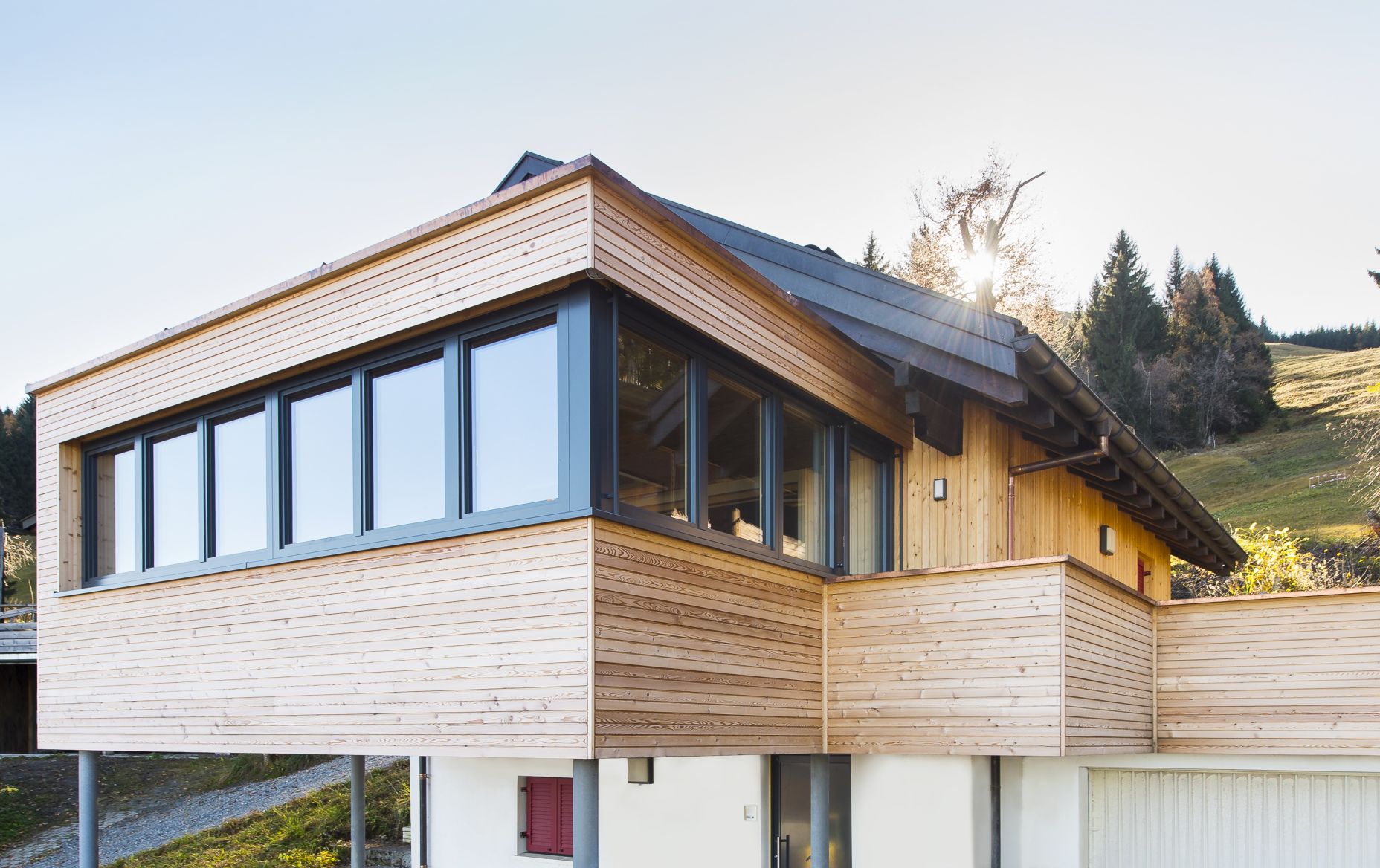 Aussenansicht Seminarraum Bazora, Frastanz Aussenansicht Seminarraum Bazora, Frastanz