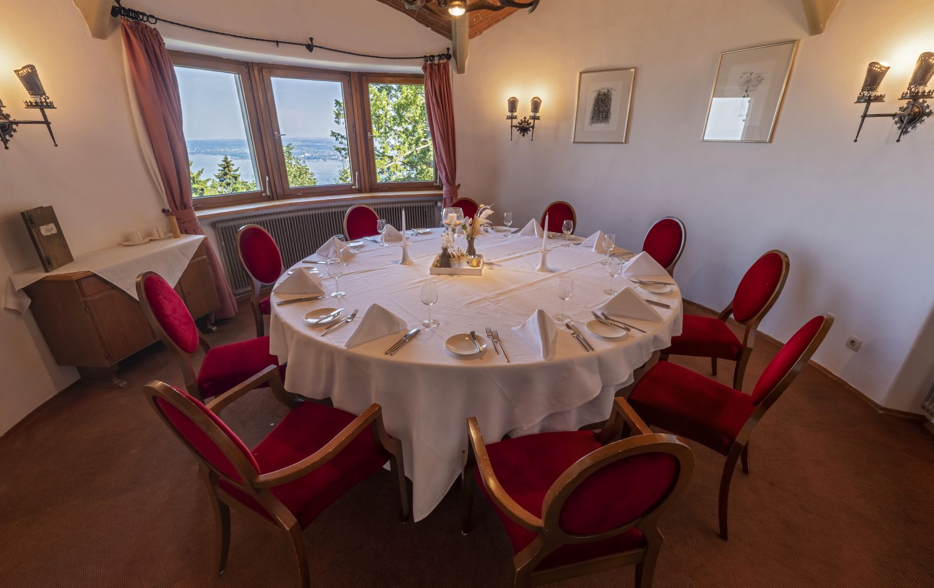 Burgrestaurant Gebhardsberg Turmzimmer 