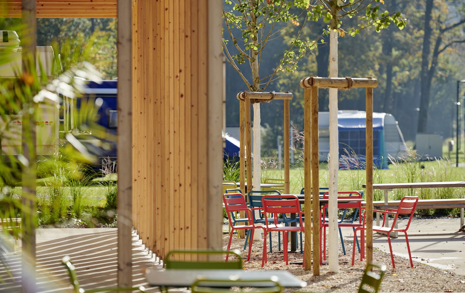 Restaurant Frischluft, Camping Dornbirn Terrasse