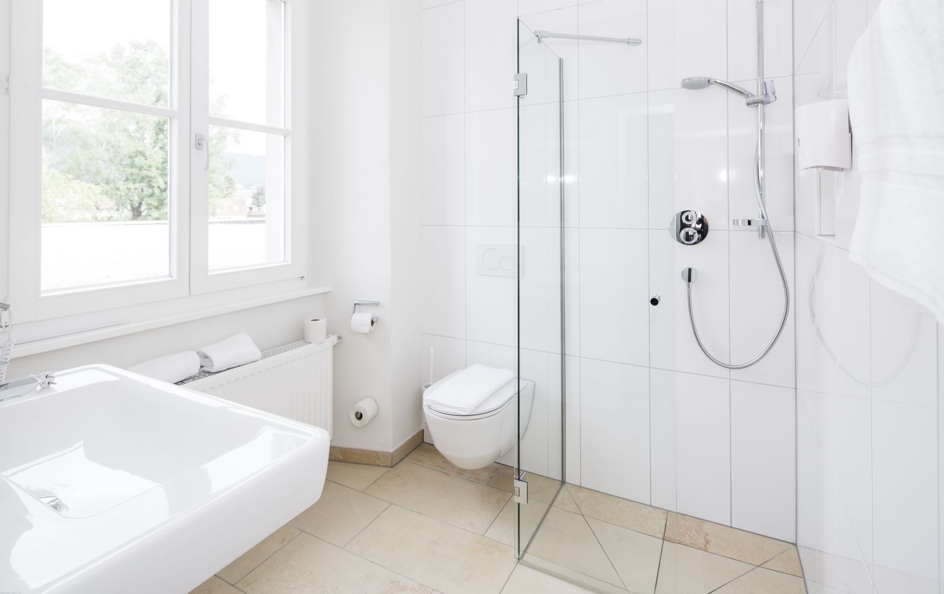 Badezimmer im Seminarhotel Lamm, Bregenz 