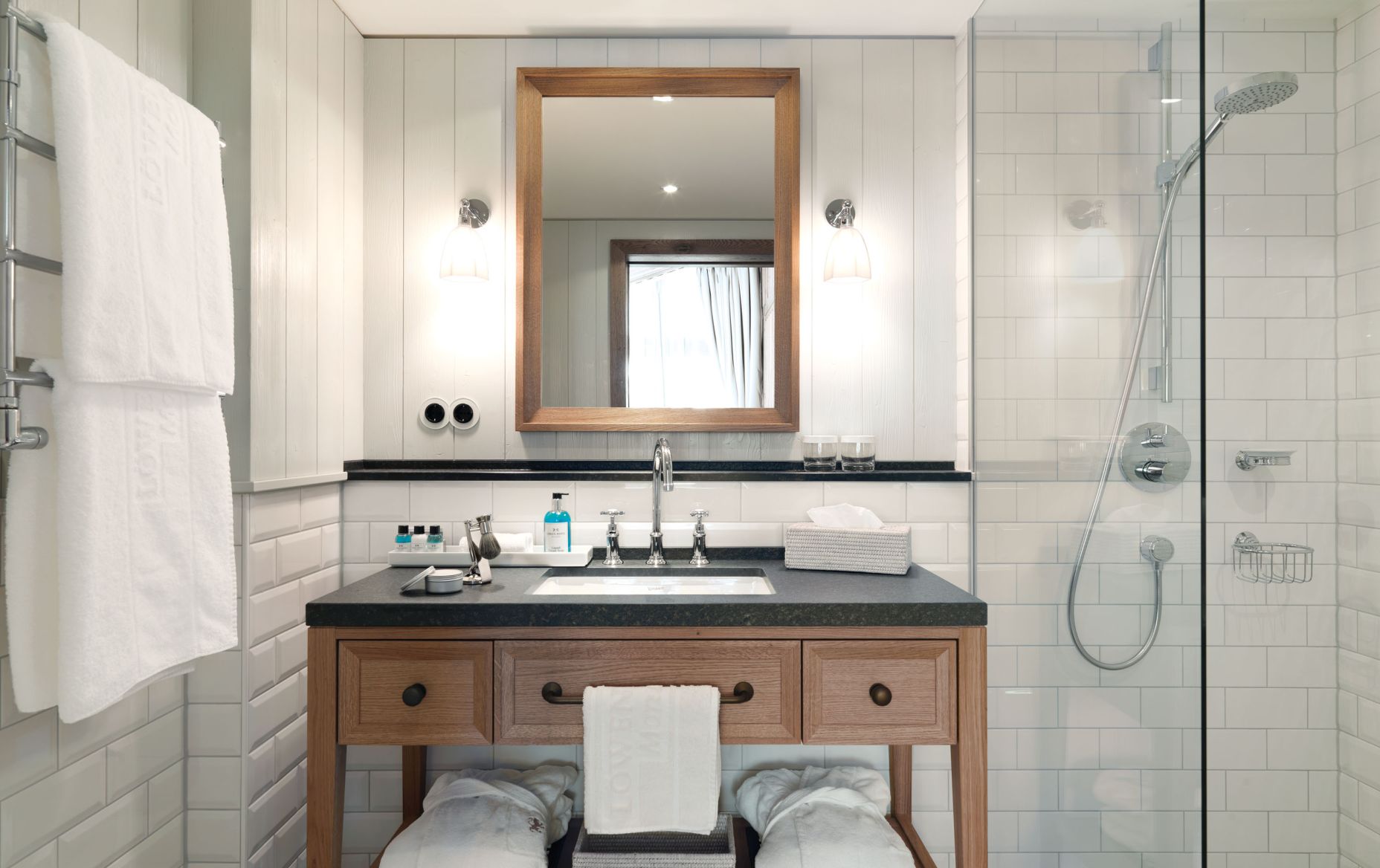 Badezimmer Hotel Löwen Montafon