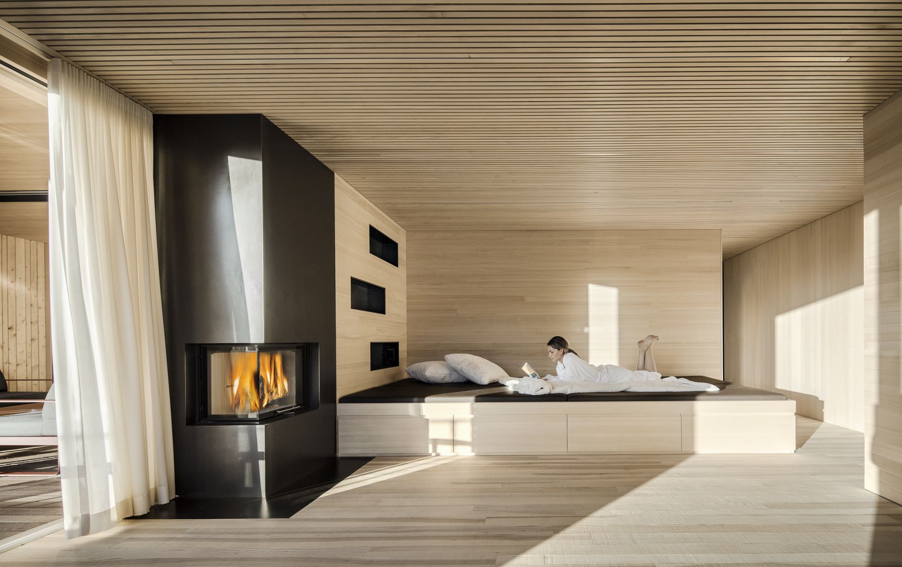 Ruheraum im Wellnessbereich, Seminarhaus Bergfrieden