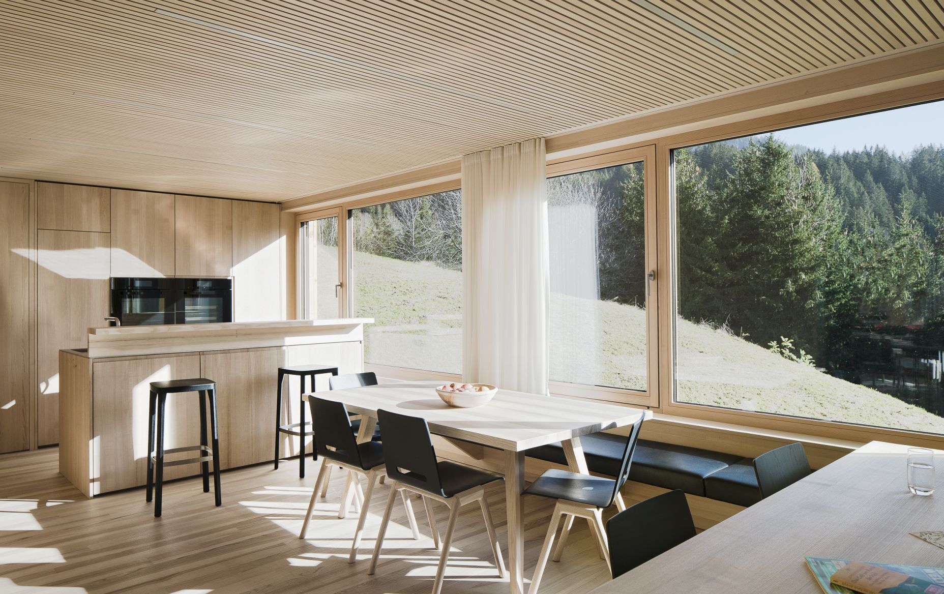 Küche, Seminarhaus Bergfrieden in Laterns