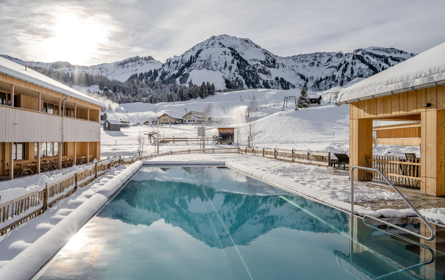 Fuchsegg Eco Lodge Bregenzerwald im Winter