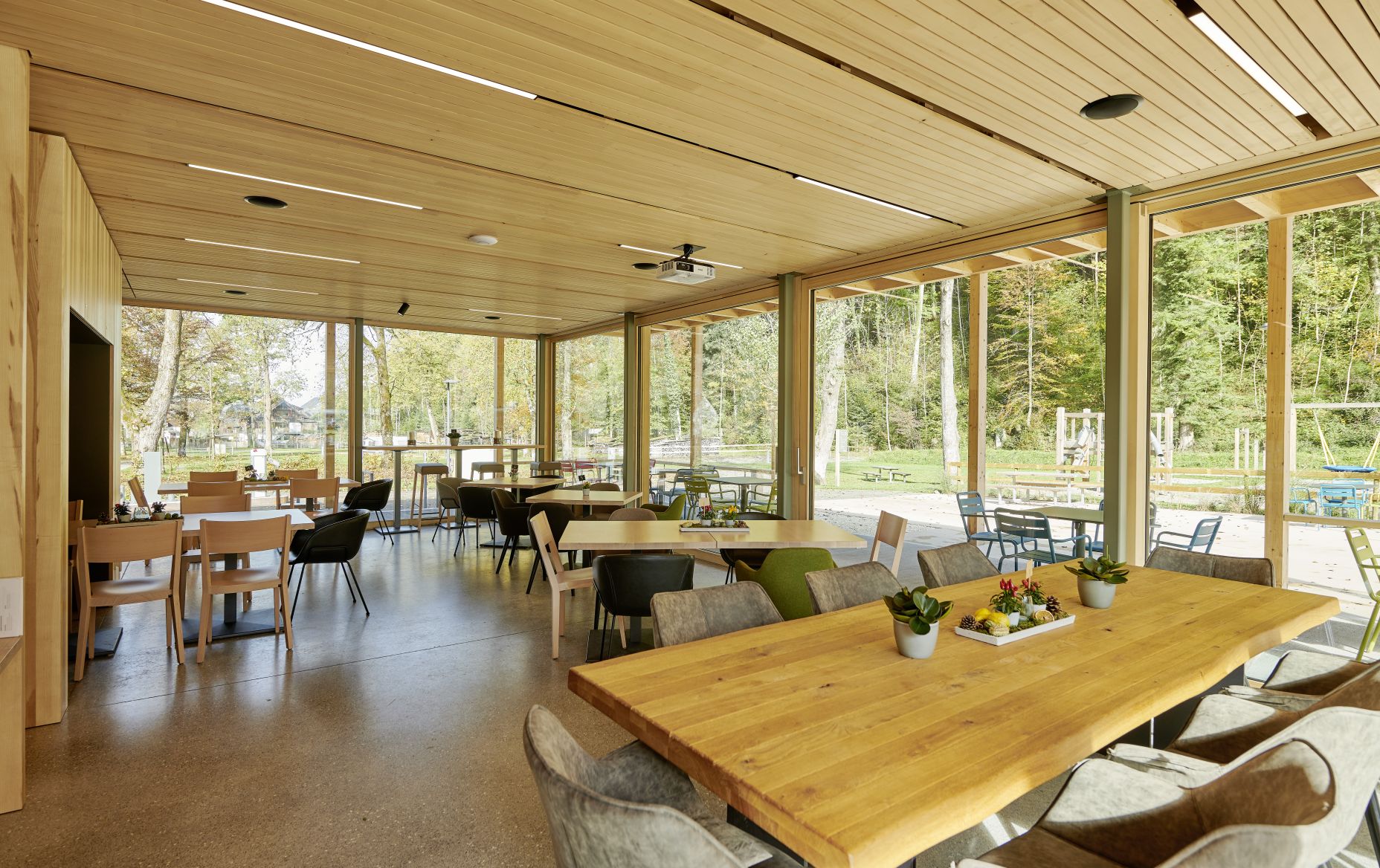 Restaurant Frischluft, Camping Dornbirn Innenansicht Restaurant Frischluft, Camping Dornbirn Innenansicht