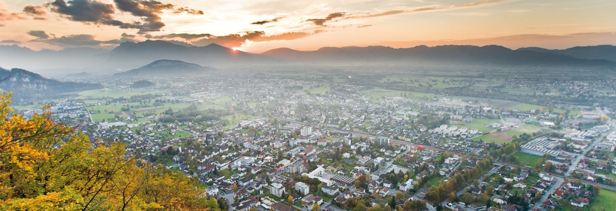 Blick auf das Rheintal Blick auf das Rheintal
