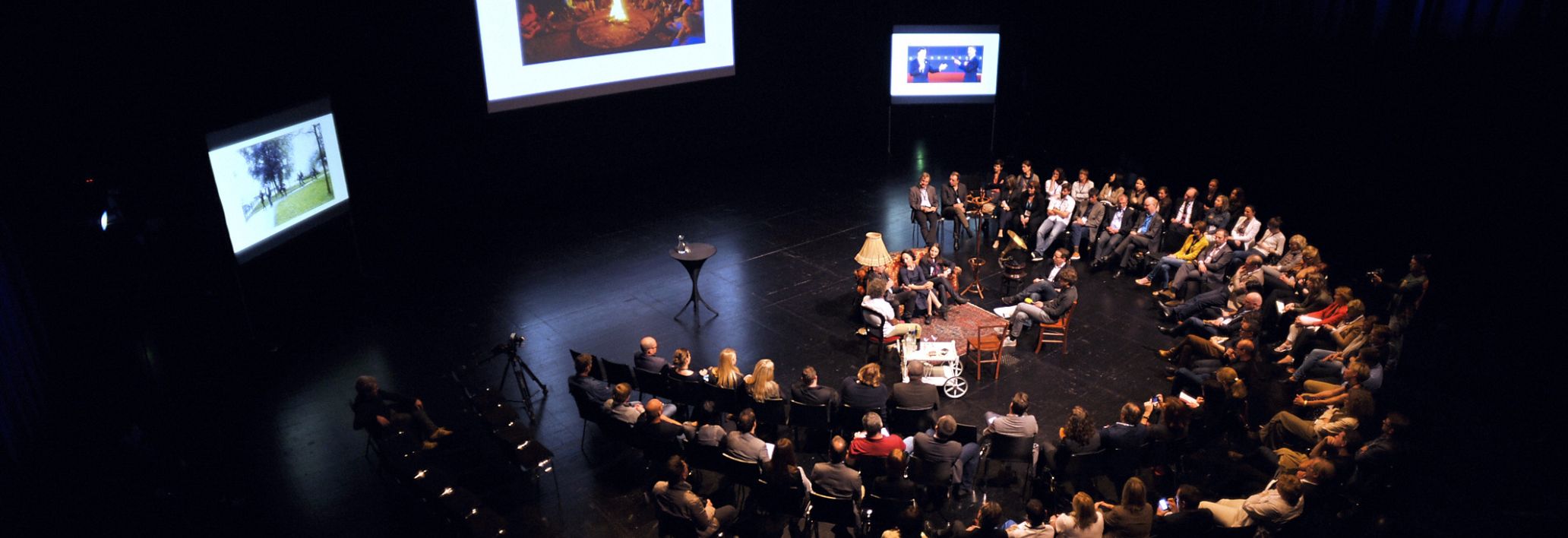Fishbowl Format beim micelab:bodnesee im Festspielhaus Bregenz