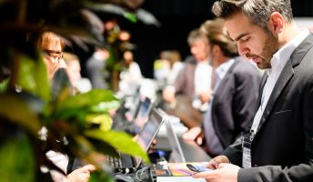 Registrierung beim LED professional Symposium 2018 im Festspielhaus Bregenz