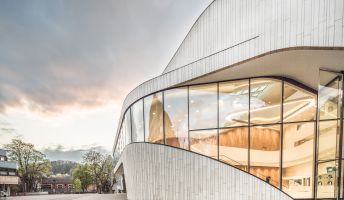 Architektur Fassade Montforthaus Feldkirch