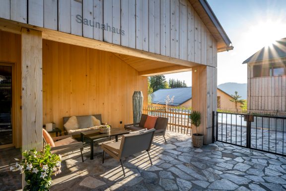 Saunahaus in der Fuchsegg Eco Lodge