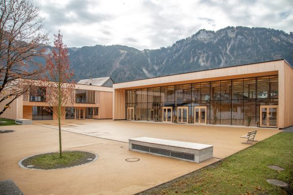 Aussenansicht Dorfsaal, Mellau Aussenansicht Dorfsaal, Mellau
