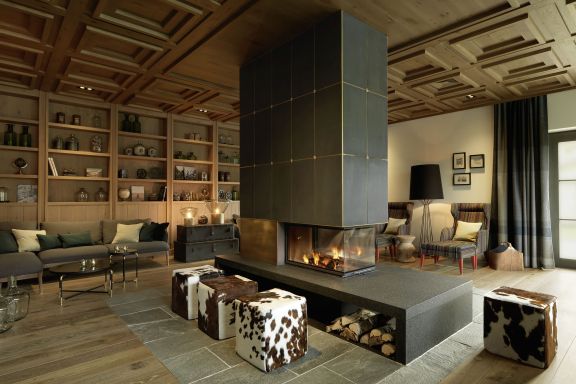 Kaminlounge Seminarhotel Löwen Montafon