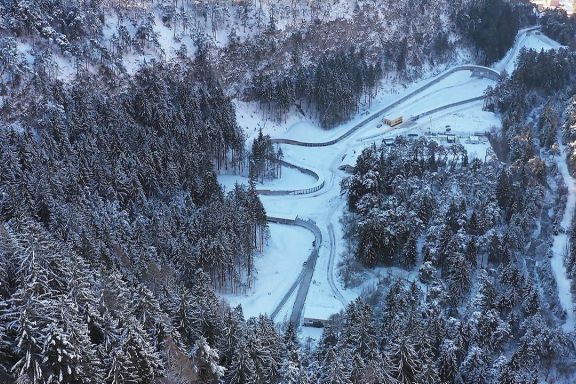 Luftbild Eiskanal Bludenz