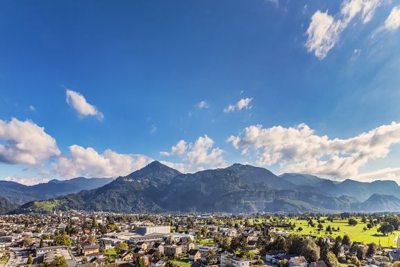 Aussicht vom Hotel Four Points by Sheraton Panoramahaus Dornbirn Aussicht vom Hotel Four Points by Sheraton Panoramahaus Dornbirn