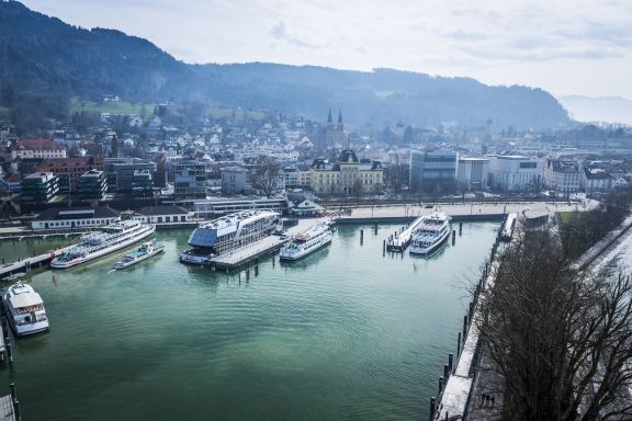 Flotte vorarlberg lines im Hafen Bregenz Flotte vorarlberg lines im Hafen Bregenz