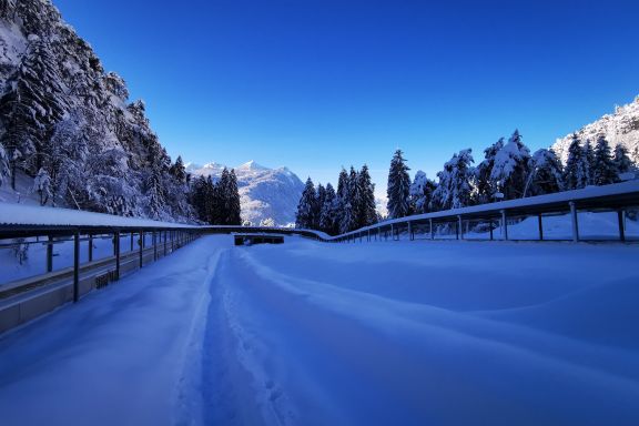 Bobfahren im Eiskanal Bludenz Bobfahren im Eiskanal Bludenz