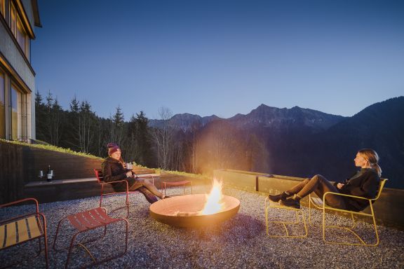 Feuerstelle, Seminarhaus Bergfrieden in Laterns