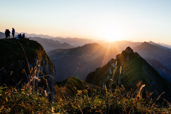 Sonnenaufgangswanderung Diedamskopf, Au-Schoppernau