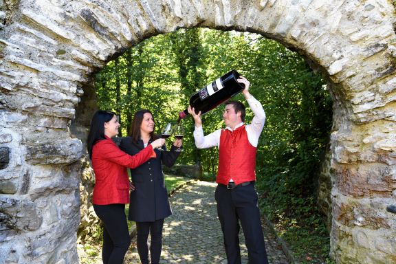 Weinverkostung Burgrestaurant Gebhardsberg