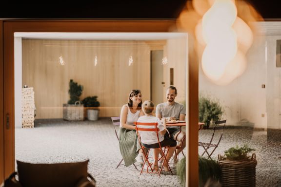 Innenhof, Seminarhotel Tempel 74