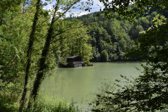 Stausee in der Rappenlochschlucht Dornbirn Stausee in der Rappenlochschlucht Dornbirn