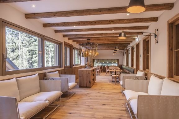 Plauderstube im Seminarhotel Berghaus Schröcken