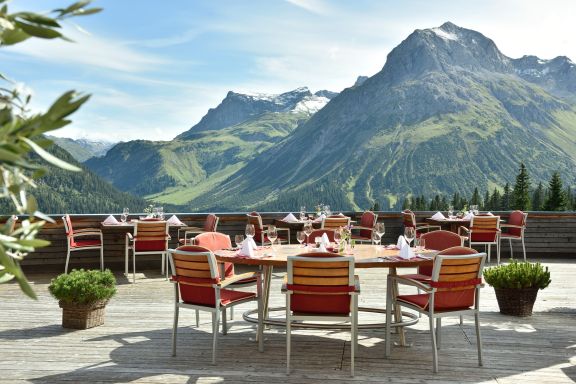 Panoramaterrasse im Seminarhotel Goldener Berg