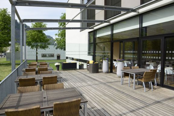 Terrasse Seminarhotel Fairmotel, Dornbirn  Terrasse Seminarhotel Fairmotel, Dornbirn