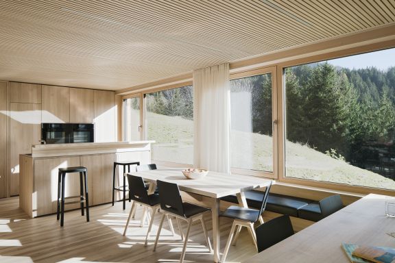 Küche, Seminarhaus Bergfrieden in Laterns