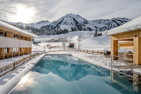 Fuchsegg Eco Lodge Bregenzerwald im Winter