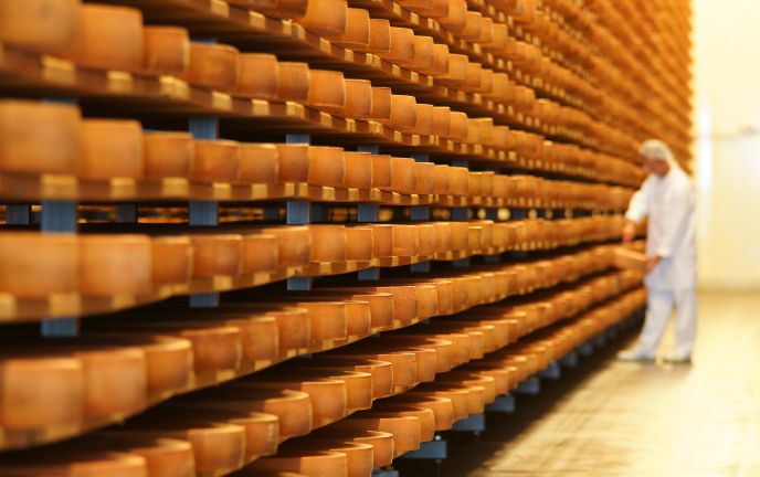 Senn im Käsekeller in Lingenau