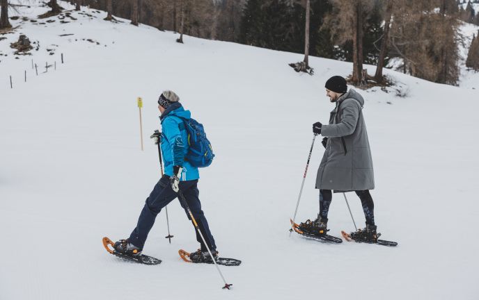 Schneeschuhwandern auf der Tschengla