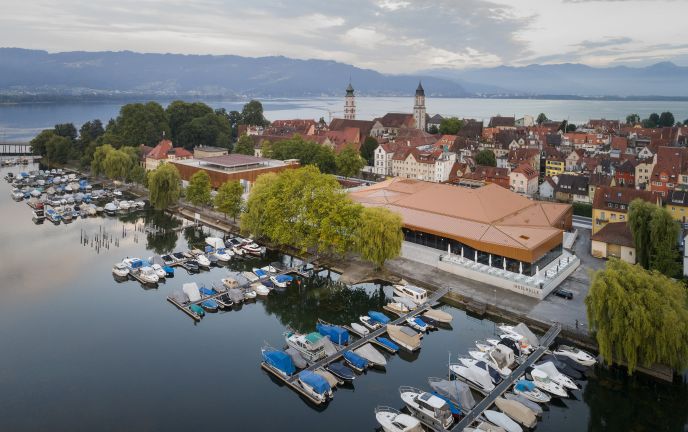 Luftbild Inselhalle Lindau