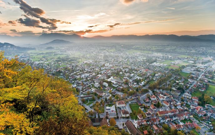 Blick auf das Rheintal