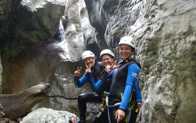 Canyoning, Rahmenprogramm für Firmenevents